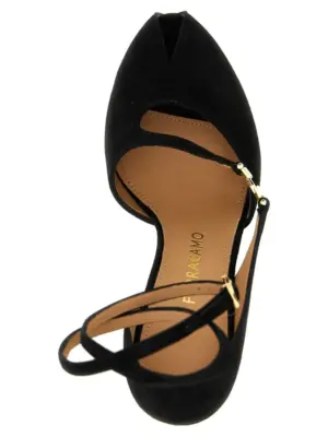'Molly' sandals 100% goat leather (Capra Hircus Hircus) FERRAGAMO Black