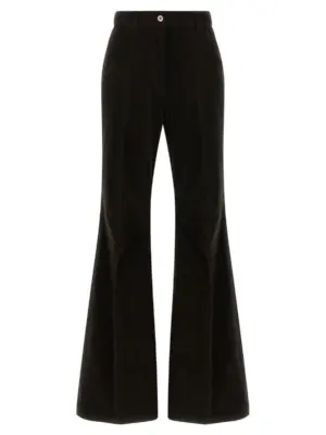 Velvet pants FERRAGAMO Brown