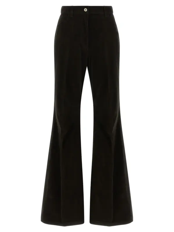 Velvet pants FERRAGAMO Brown