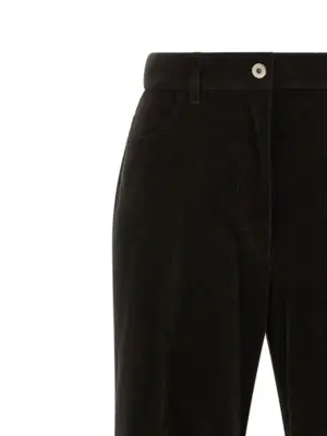 Velvet pants Woman FERRAGAMO Brown