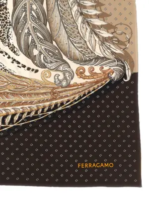 'Madras' print scarf 785658VERDEMARRONE FERRAGAMO Multicolor