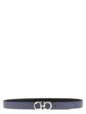 'Gancini' reversible belt FERRAGAMO Multicolor