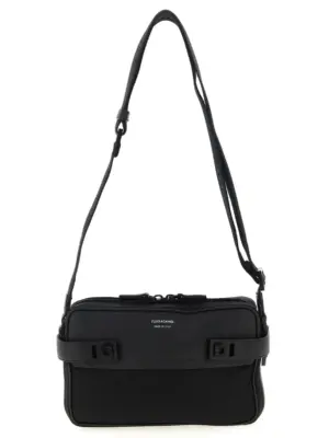 'Twins Nylon' crossbody bag FERRAGAMO Black