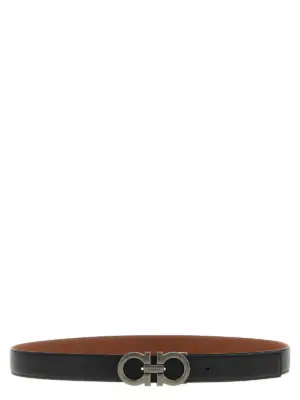 'Gancini' reversible belt FERRAGAMO Multicolor