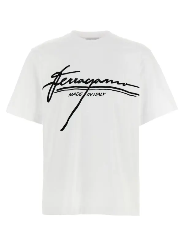 'Firma' T-shirt FERRAGAMO White/Black