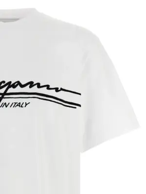 'Firma' T-shirt Man FERRAGAMO White/Black