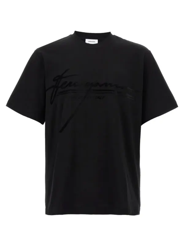 'Firma' T-shirt FERRAGAMO Black