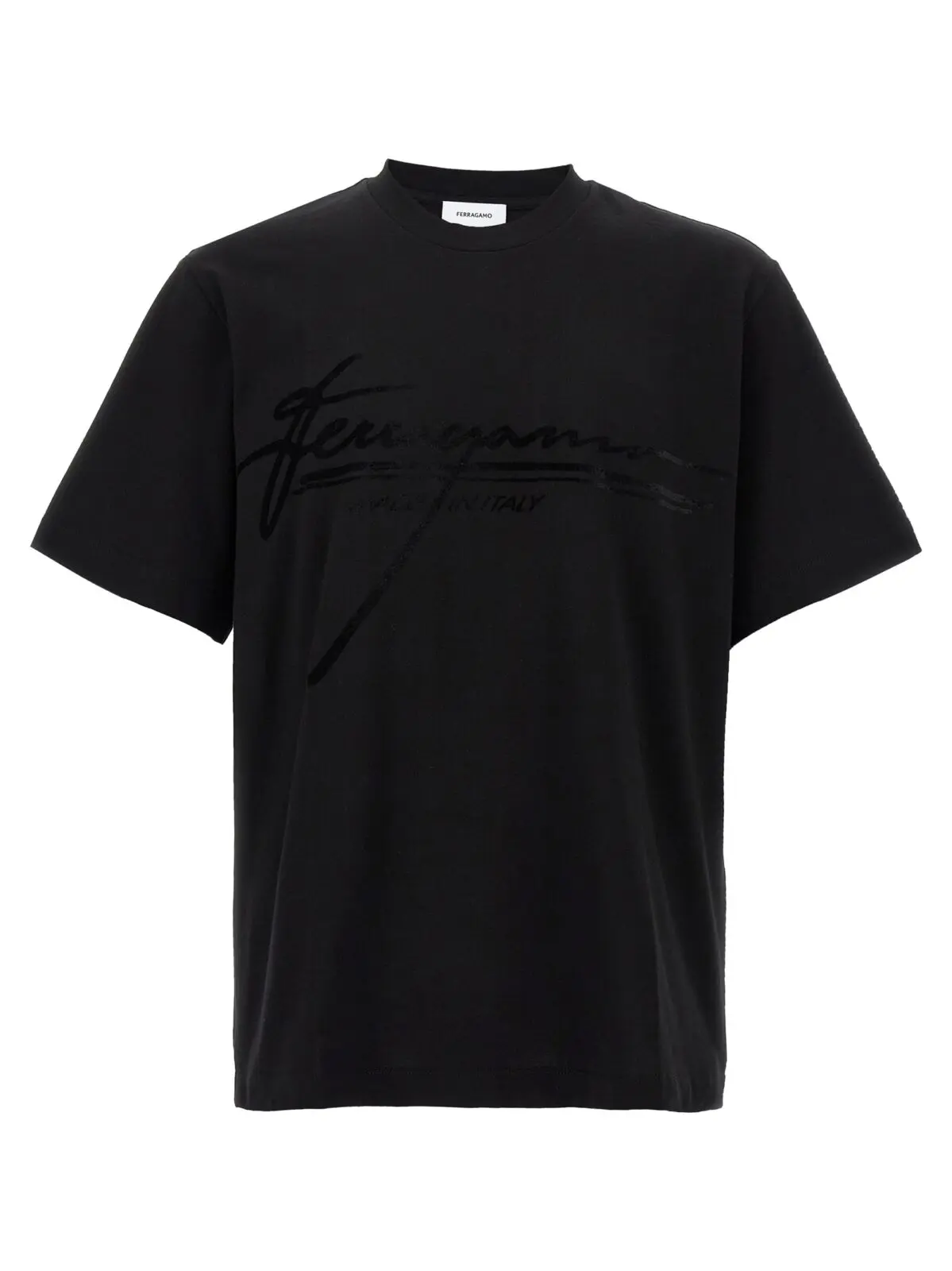 Футболка Ferragamo Firma Чорна 1 'Firma' T-shirt FERRAGAMO Black