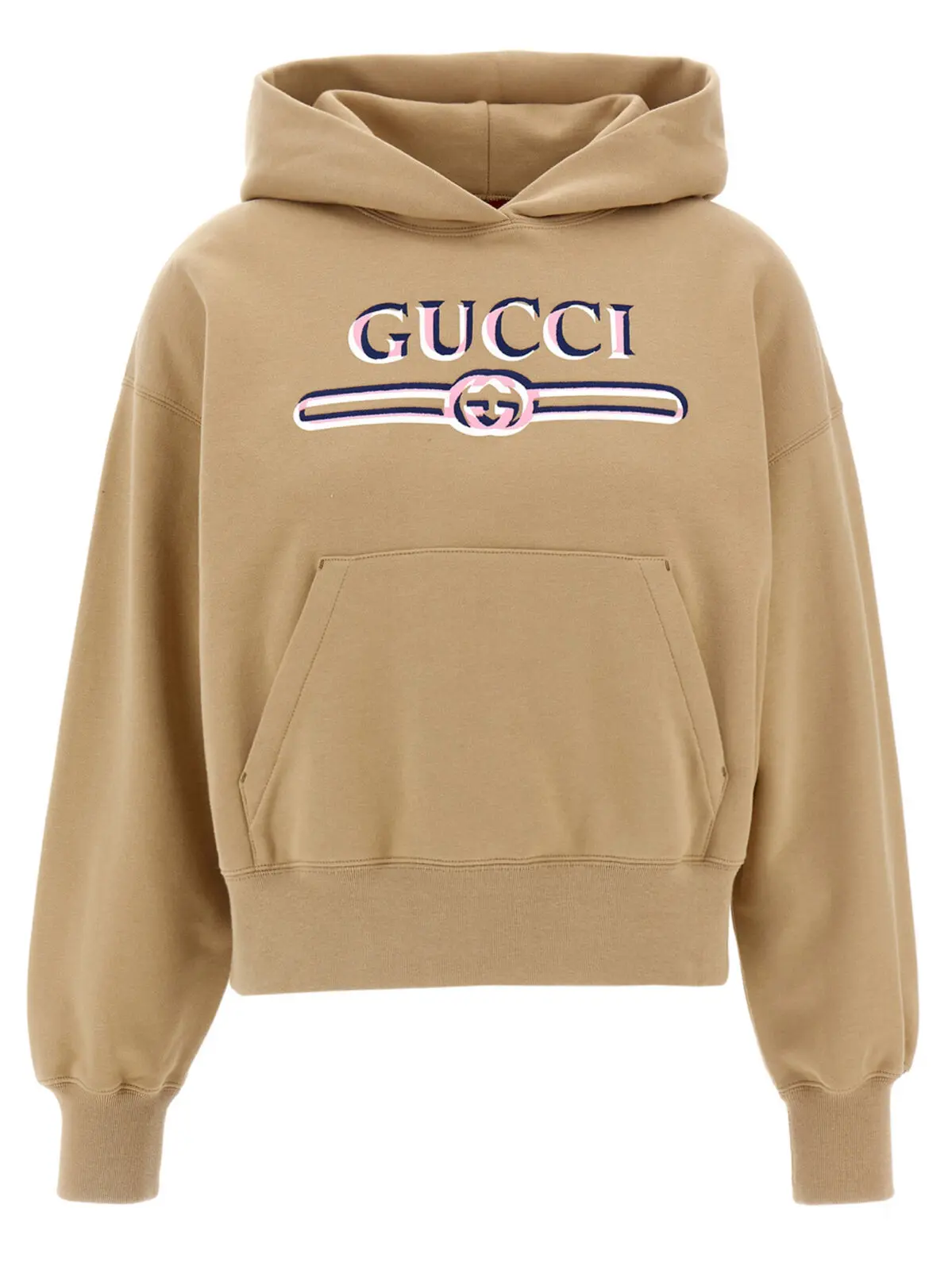 Худі з логотипом Gucci Бежева 1 Logo hoodie GUCCI Beige