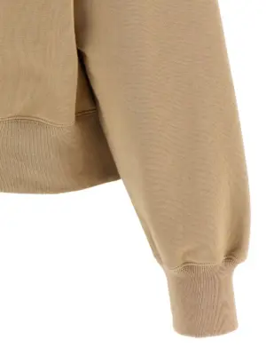 Logo hoodie 100% cotton GUCCI Beige