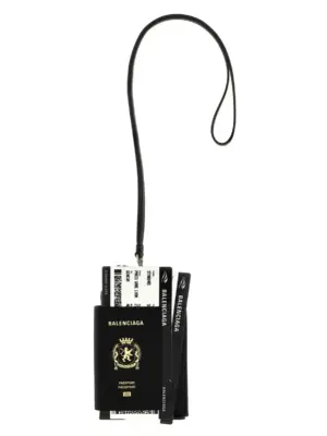 'Passport Phone Holder' card holder BALENCIAGA Black