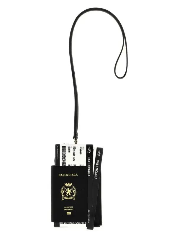 'Passport Phone Holder' card holder BALENCIAGA Black