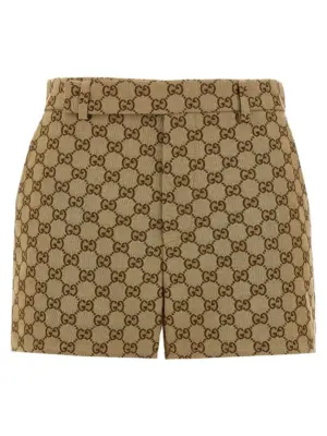 'GG' shorts GUCCI Beige