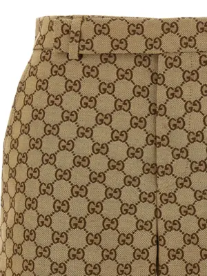 'GG' shorts Woman GUCCI Beige