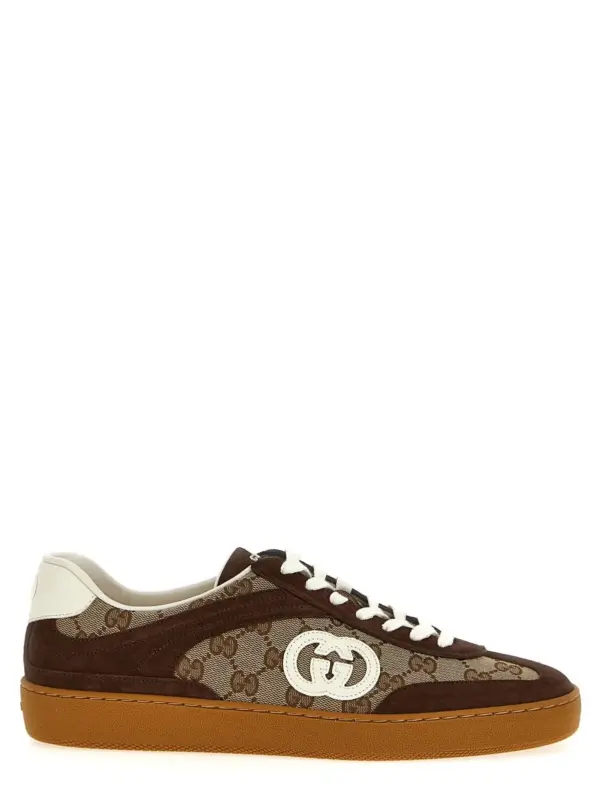 'Incrocio GG' sneakers GUCCI Brown