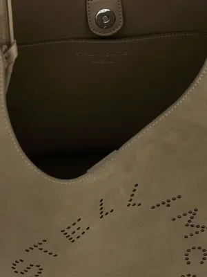 'Hobo' large shoulder bag 100% polyamide STELLA MCCARTNEY Gray