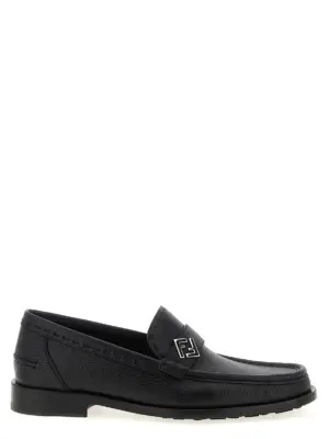 'FF Metal' loafers FENDI Black