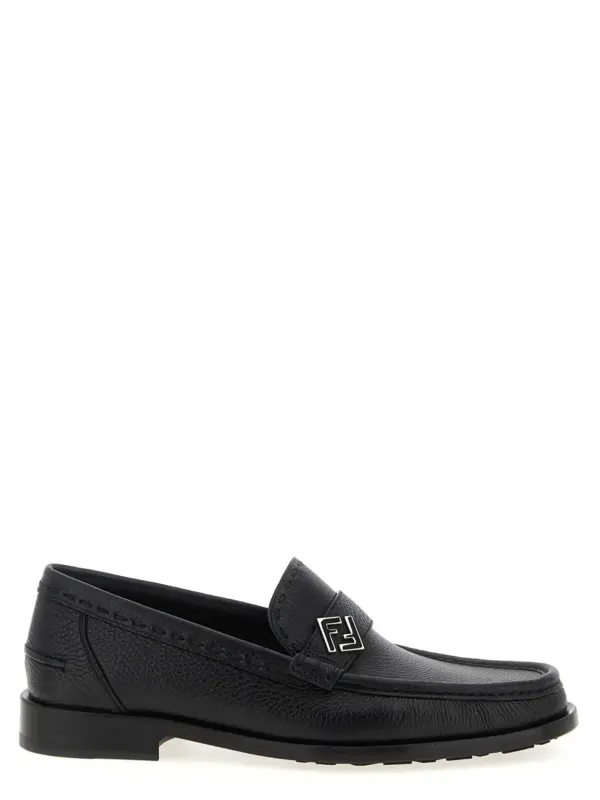 'FF Metal' loafers FENDI Black
