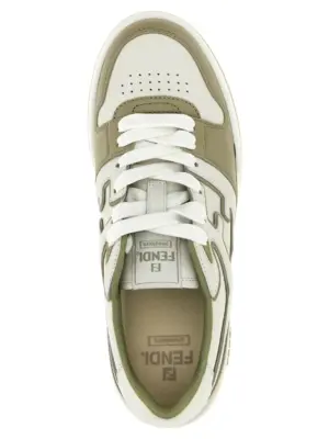 'Fendi Match' sneakers 100% calfskin leather (Bos Taurus) FENDI Green