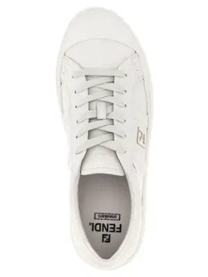 'Domino' sneakers 100% calfskin leather (Bos Taurus) FENDI White