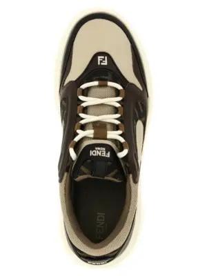 'Force' sneakers 100% calfskin leather (Bos Taurus) FENDI White/Black