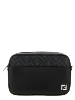 'Camera Case Squared FF' shoulder bag FENDI Black