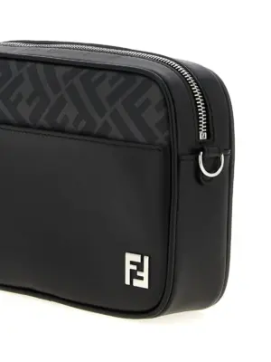 'Camera Case Squared FF' shoulder bag Man FENDI Black