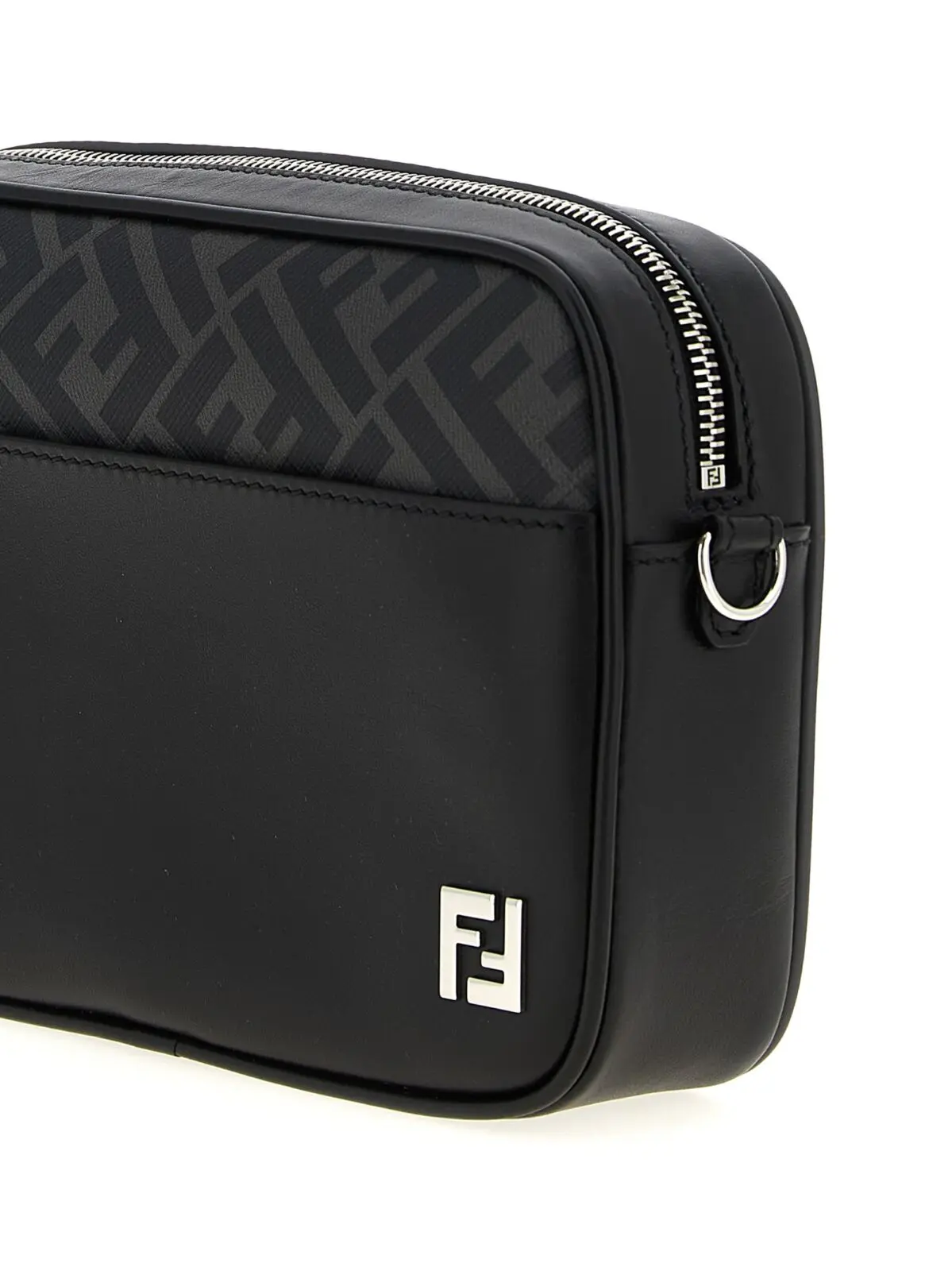 Сумка на плече Fendi Camera Case Squared FF Чорна 3 'Camera Case Squared FF' shoulder bag Man FENDI Black