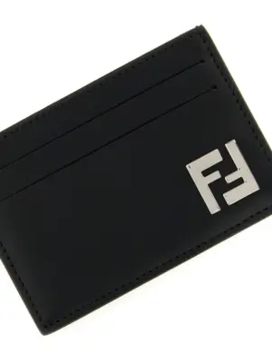 'Slim Squared FF' card holder Man FENDI Black