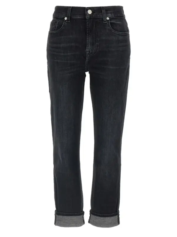 'Relaxed skinny' jeans 7 FOR ALL MANKIND Black