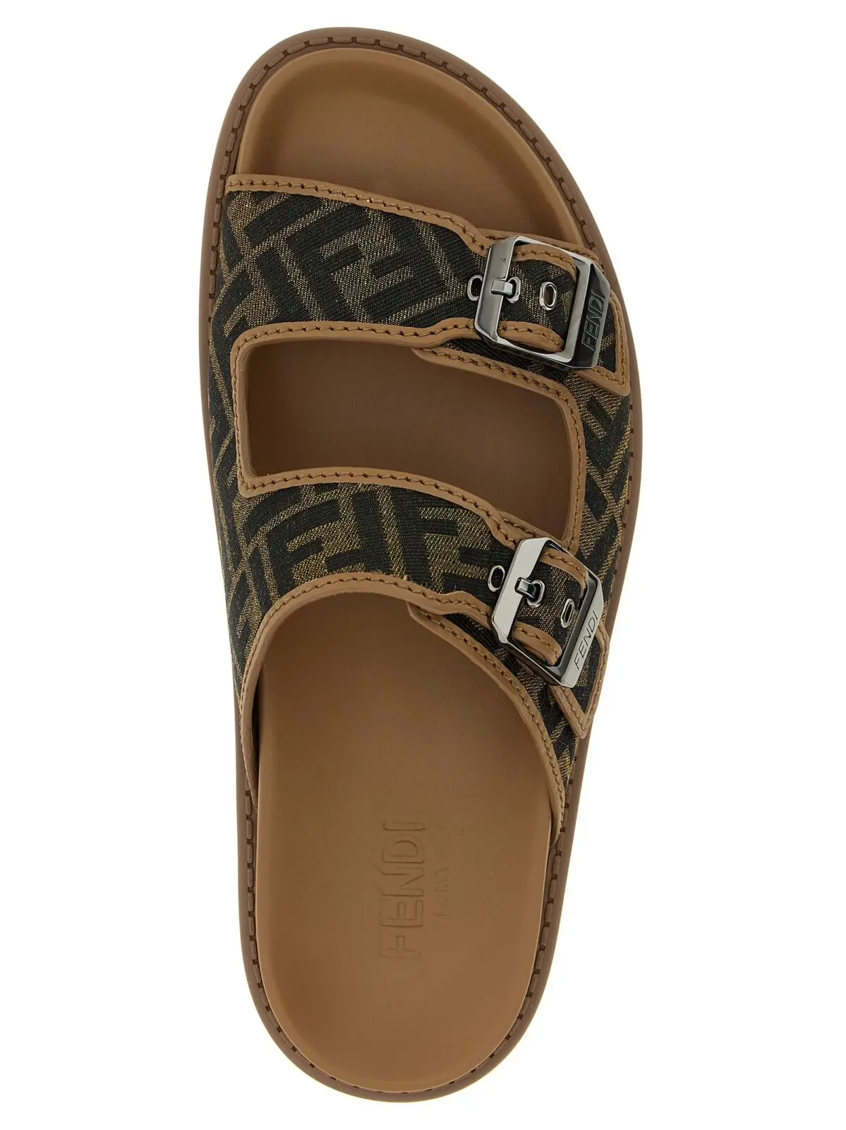Сандалії Fendi Fendi Feel Коричневі 4 'Fendi Feel' sandals 100% calfskin leather (Bos Taurus) FENDI Brown