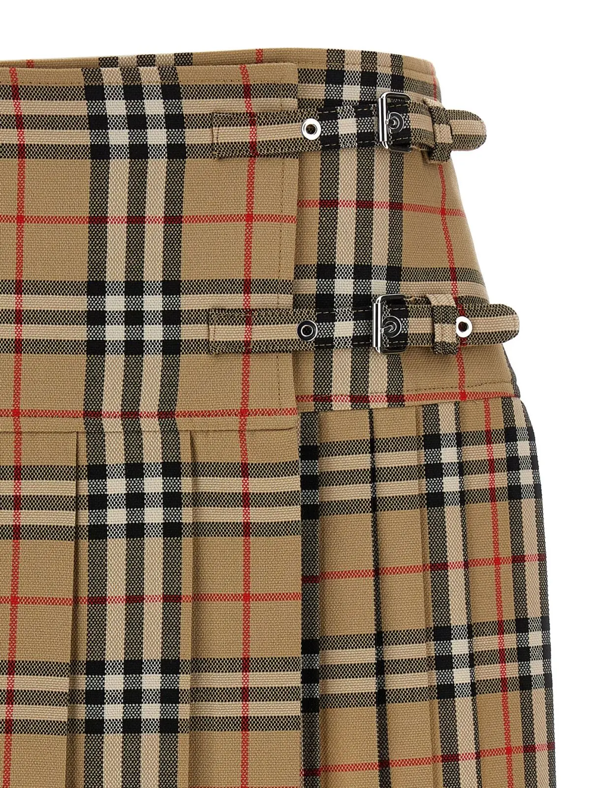 Спідниця-кілт Burberry Бежева 3 Kilt skirt Woman BURBERRY Beige