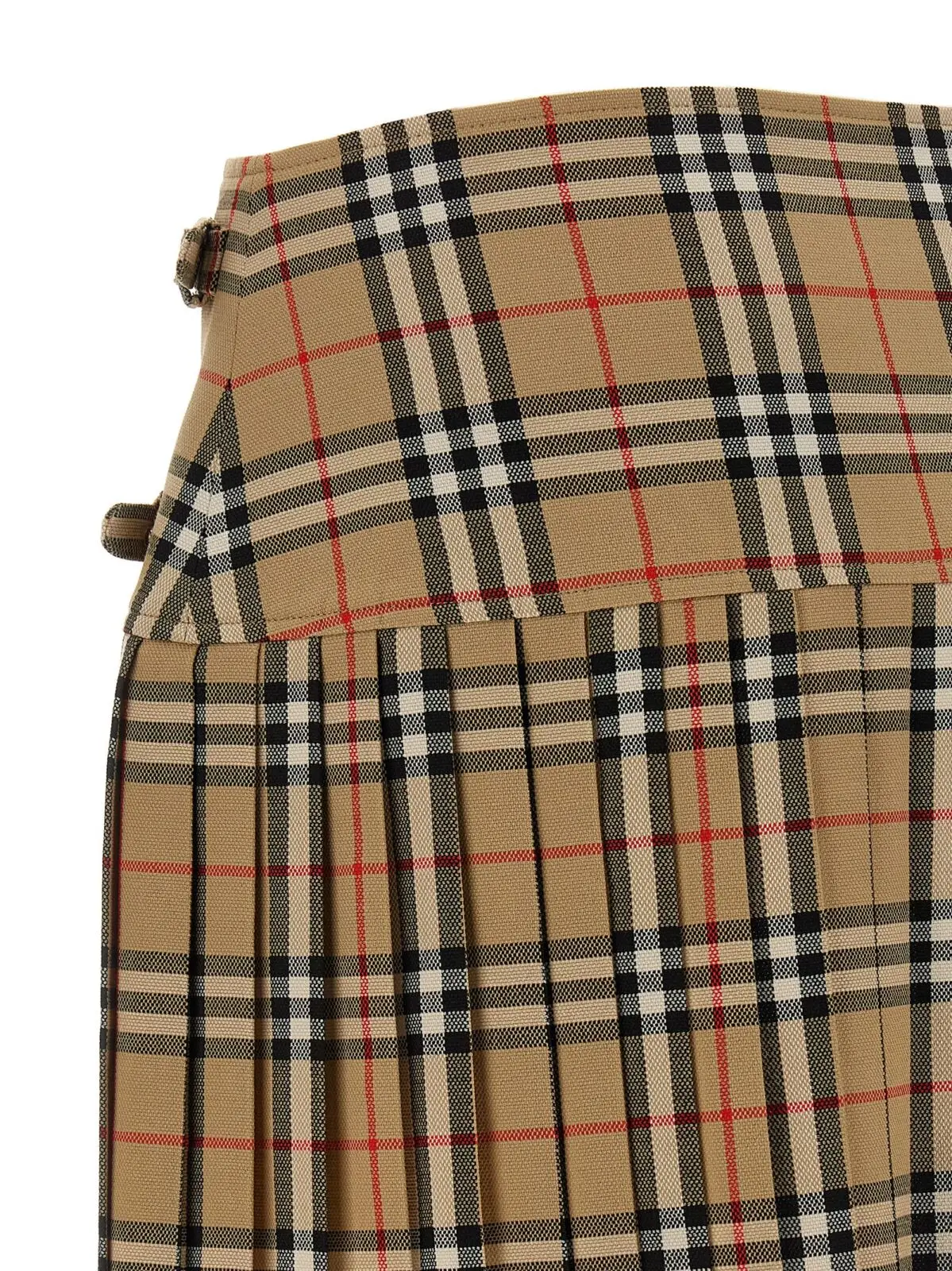 Спідниця-кілт Burberry Бежева 4 Kilt skirt 100% wool BURBERRY Beige