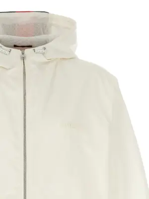 Nastro Web Water Repellent Jacket Man GUCCI White