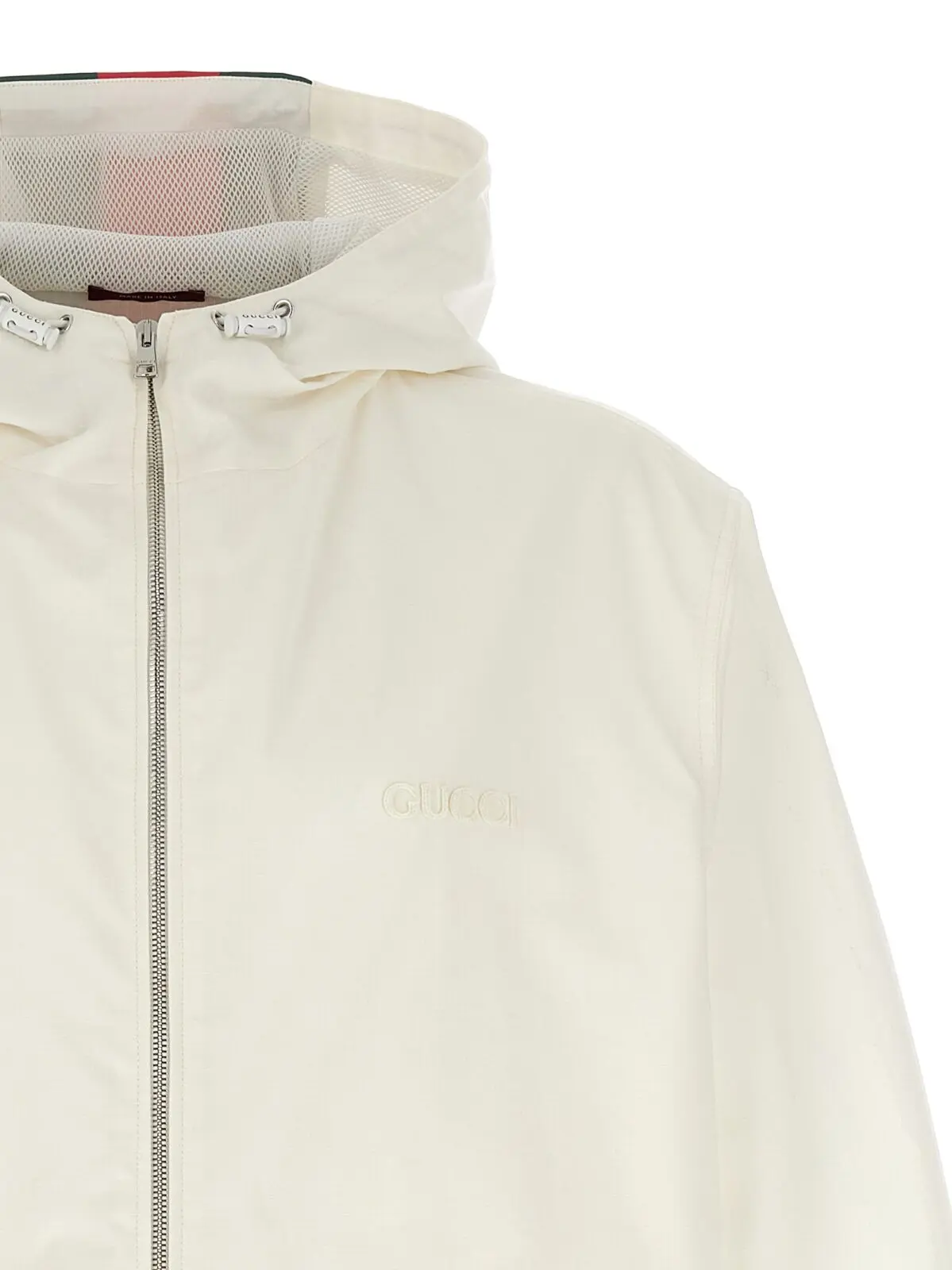 Куртка Gucci Nastro Web Water Repellent Біла 3 Nastro Web Water Repellent Jacket Man GUCCI White