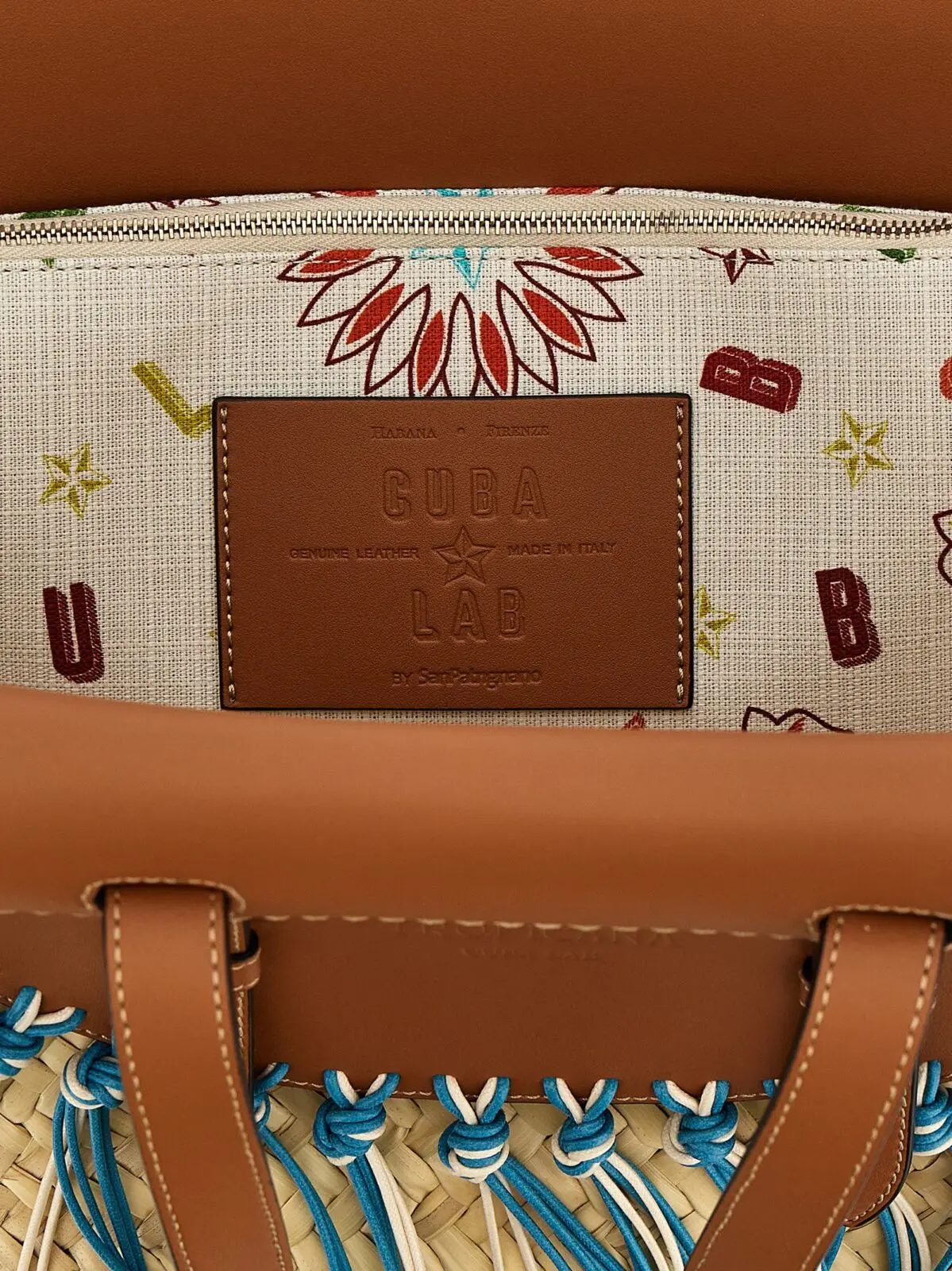 Сумка шопер Cuba Lab Cuba Lab x SanPa Tropicana Багатокольорова 4 Cuba Lab x SanPa 'Tropicana' shopping bag CUBA LAB Multicolor