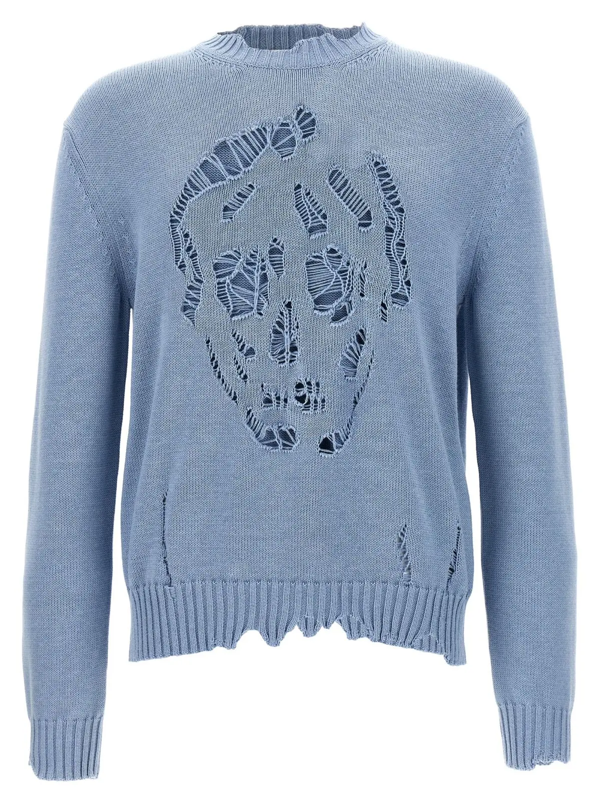 Светр Mcqueen Skull Блакитний 1 Skull sweater MCQUEEN Light Blue
