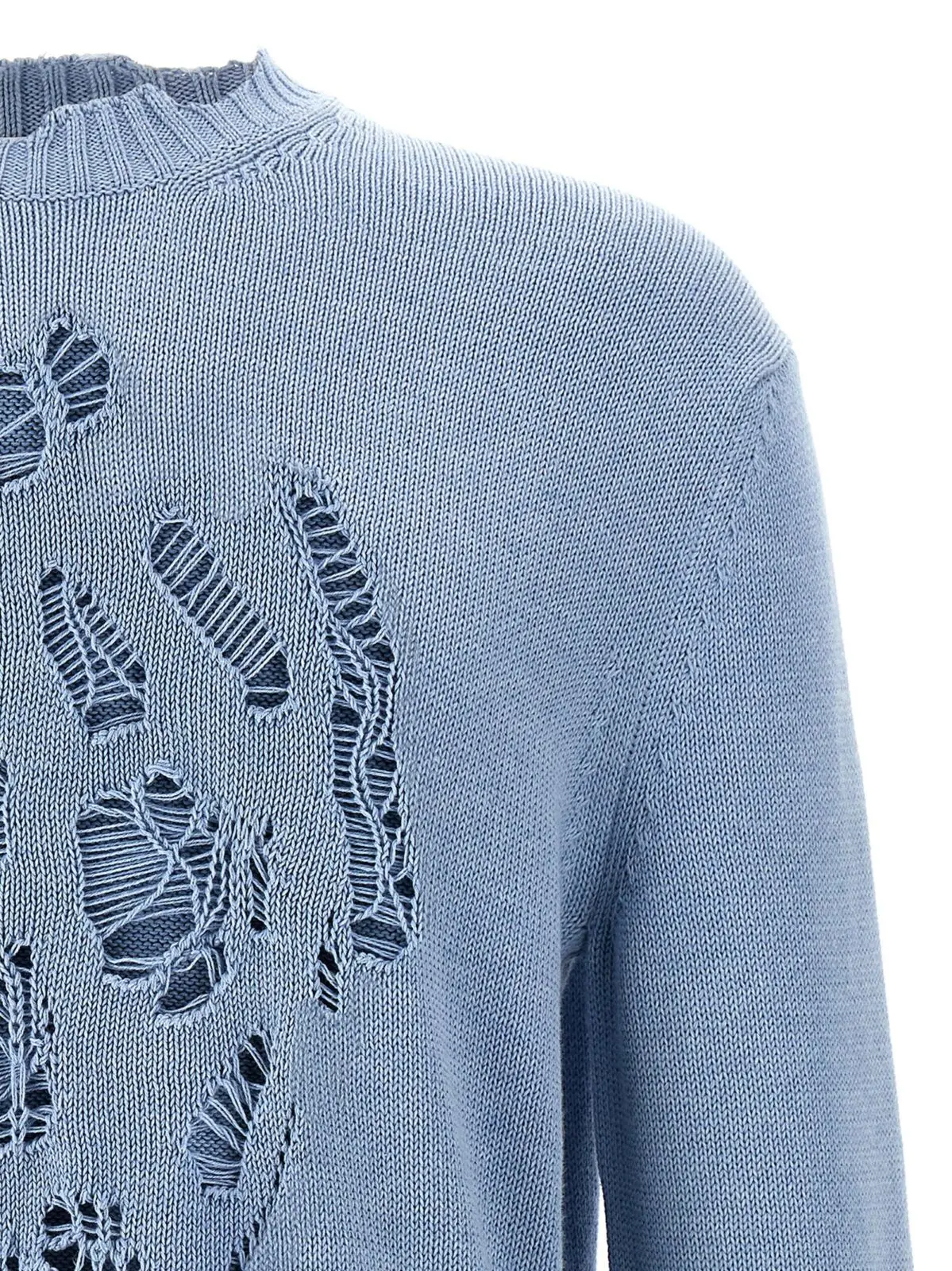 Светр Mcqueen Skull Блакитний 3 Skull sweater Man MCQUEEN Light Blue