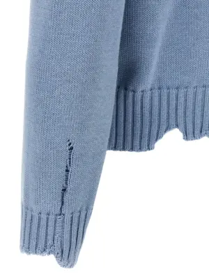 Skull sweater 100% cotton MCQUEEN Light Blue