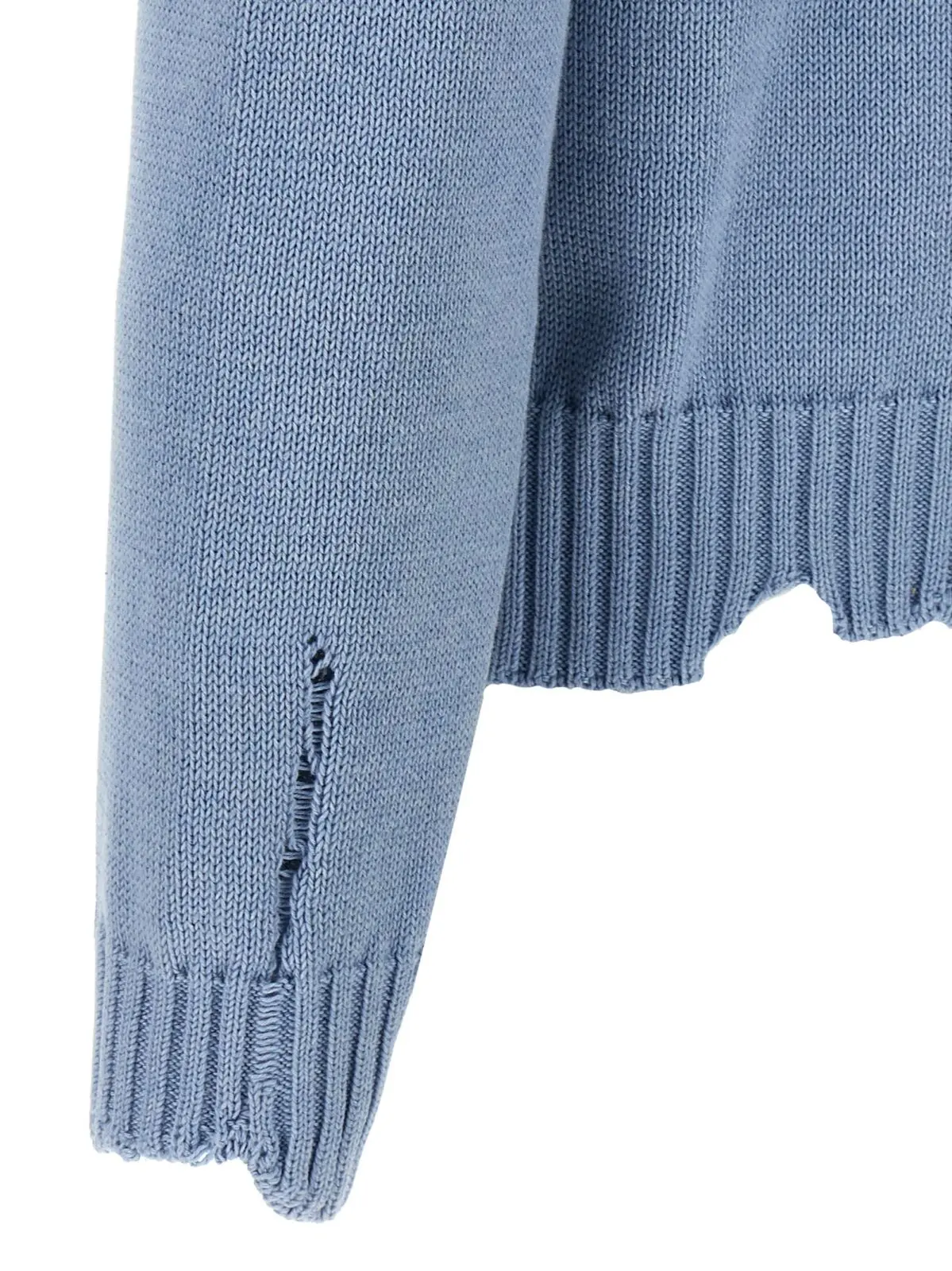 Светр Mcqueen Skull Блакитний 4 Skull sweater 100% cotton MCQUEEN Light Blue