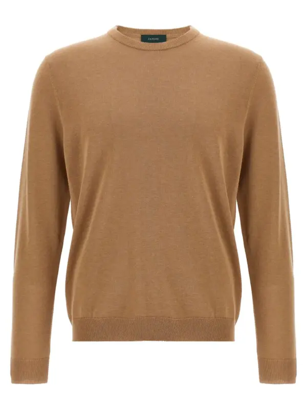 Cotton sweater ZANONE Brown