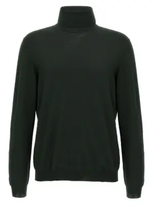 Wool turtleneck sweater ZANONE Green