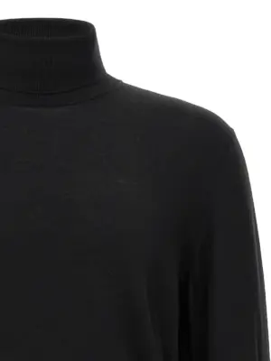 Wool turtleneck sweater Man ZANONE Black