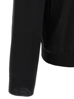 Wool turtleneck sweater 95% virgin wool 5% polyamide ZANONE Black