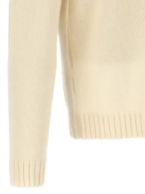 Turtle-Neck Sweater 100% virgin wool ZANONE White