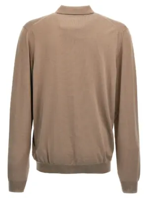 Virgin wool polo shirt 810232Z0290N1412 ZANONE Brown