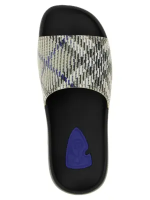 'Dive Check' sandals 100% thermoplastic polyurethane BURBERRY Multicolor