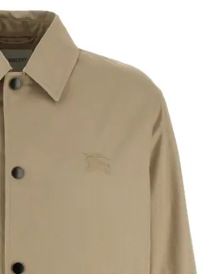 Gabardine jacket Man BURBERRY Beige