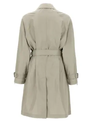 Car coat silk 8107233CASTLE BURBERRY Gray
