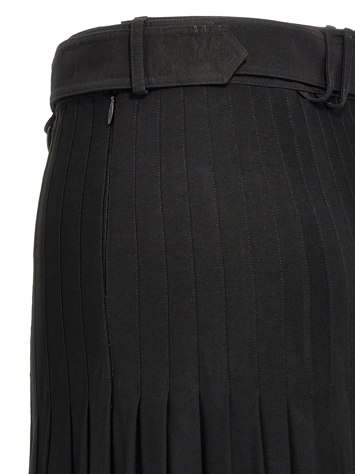 Плісирована спідниця Burberry Чорна 4 Pleated skirt 100% viscose BURBERRY Black